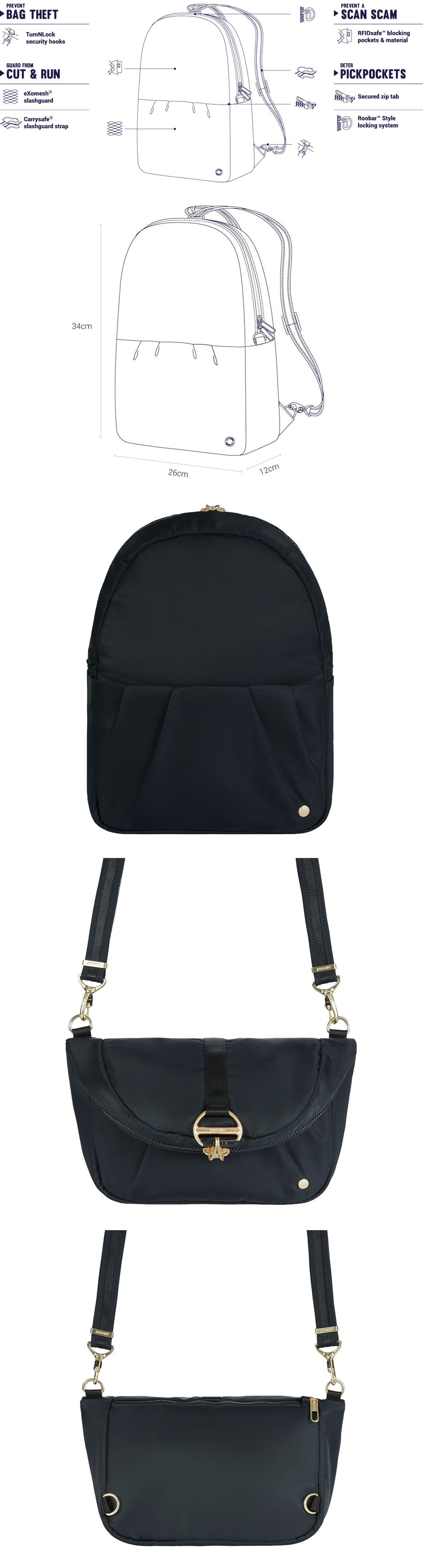 CITYSAFE CX Convertible Backpack